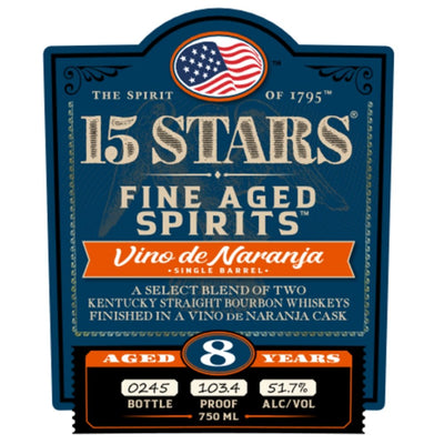 15 Stars Vino de Naranja Finished Blended Bourbon - Main Street Liquor