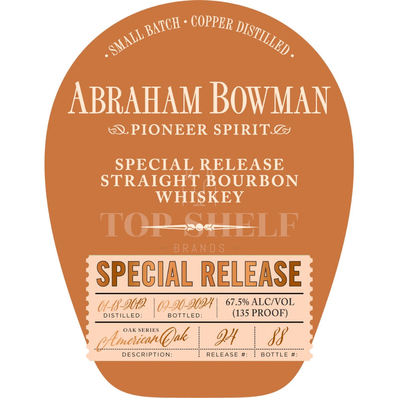 Abraham Bowman Oak Series: American Oak