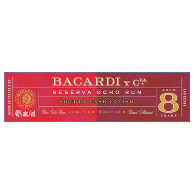 Bacardi Reserva Ocho Rum Sherry Cask Finish