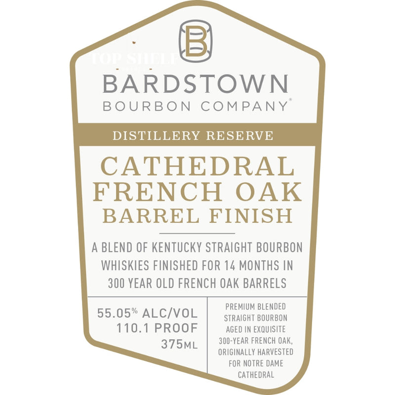 Bardstown Distillery Reserve Cathedral French Oak Finished Bourbon