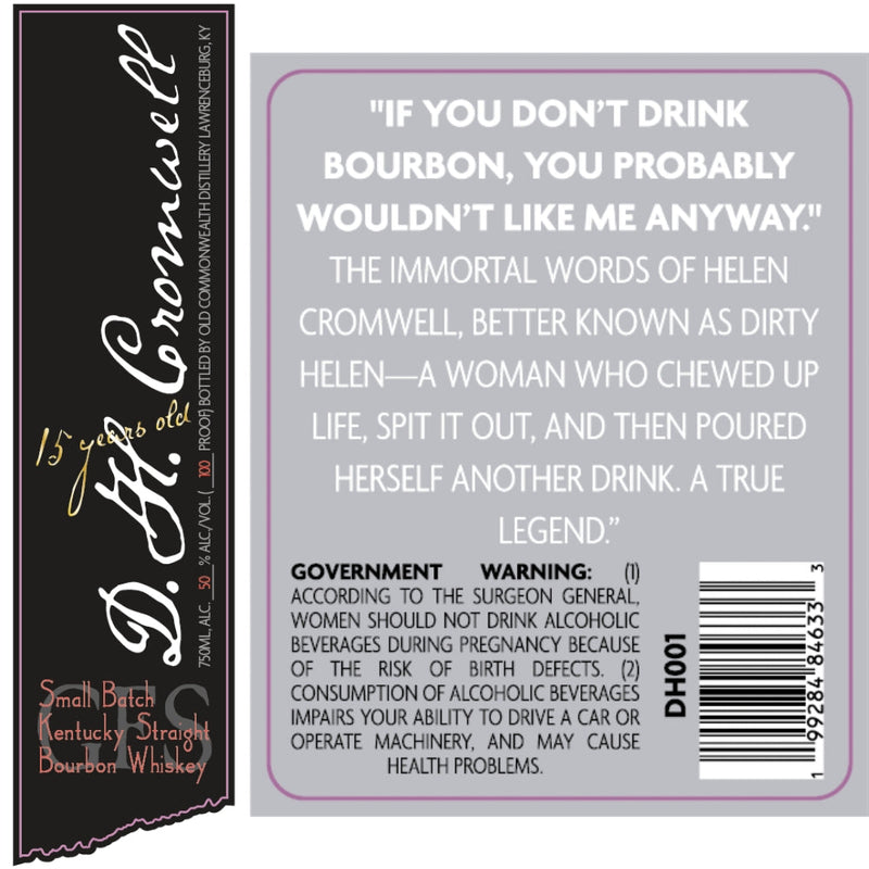 D.H. Cromwell 15 Year Old Small Batch Bourbon