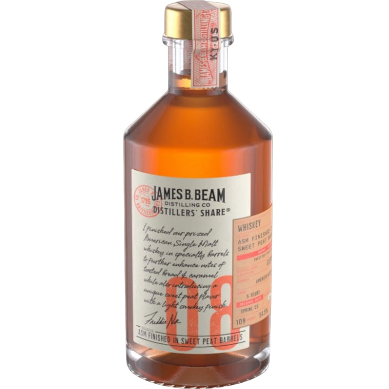 James B. Beam Distillers’ Share No. 08 ASM Finished in Sweet Peat Barrels