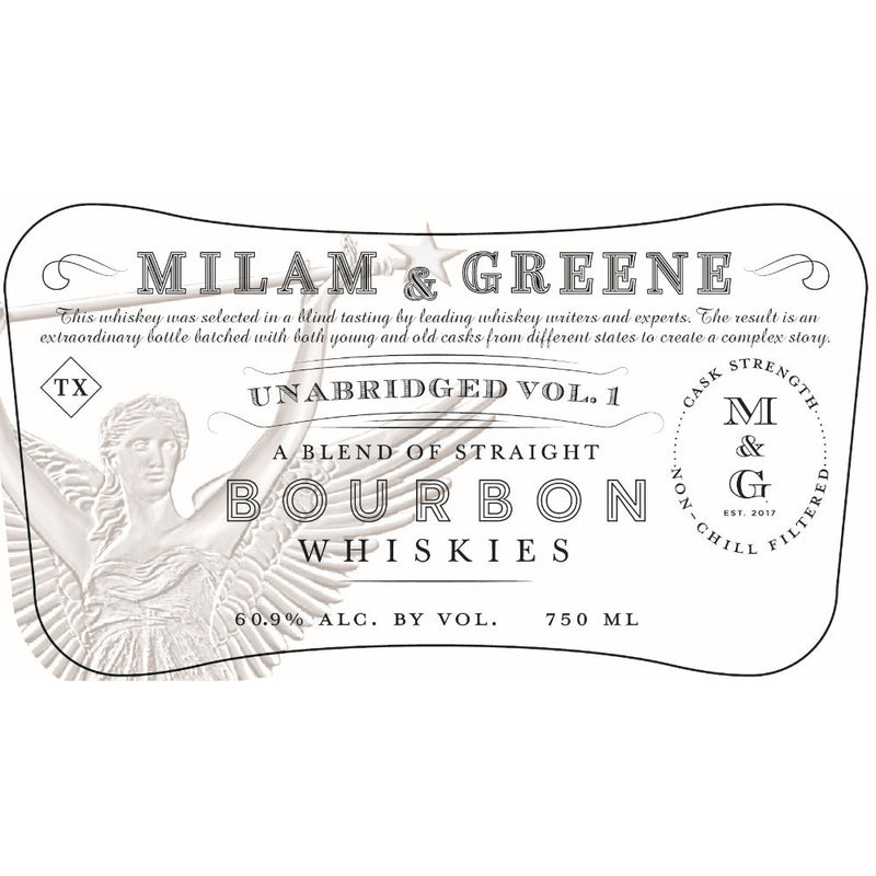 Milam & Greene Unabridged Vol. 1 Blended Straight Bourbon