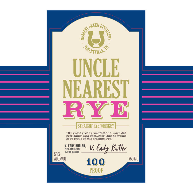 Uncle Nearest Straight Rye 100 Proof