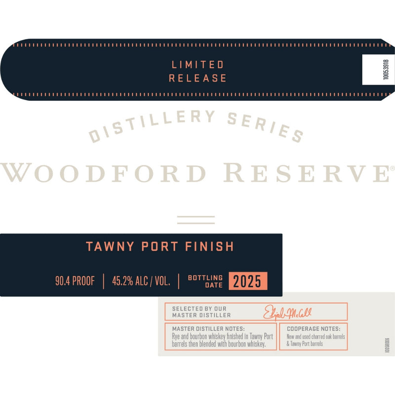 Woodford Reserve Distillery Series Tawny Port Finish 2025 Release