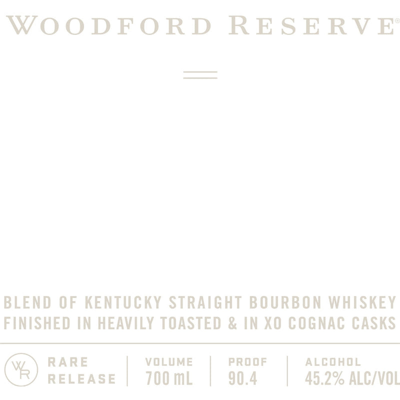 Woodford Reserve Heavily Toasted & XO Cognac Cask Finished Bourbon