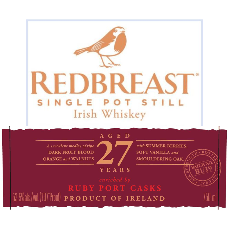 Buy Redbreast 27 Year Old Ruby Port Casks online from the best online liquor store in the USA.