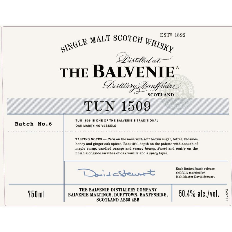 Buy The Balvenie Tun 1509 Batch 6 online from the best online liquor store in the USA.