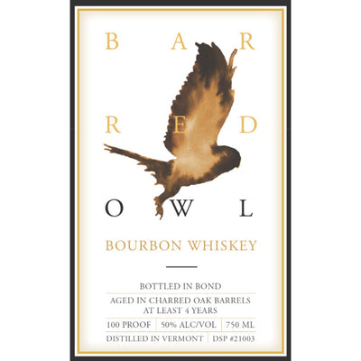 Barred Owl 4 Year Old Bottled in Bond Bourbon - Main Street Liquor