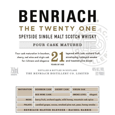 BenRiach The Twenty One - Main Street Liquor