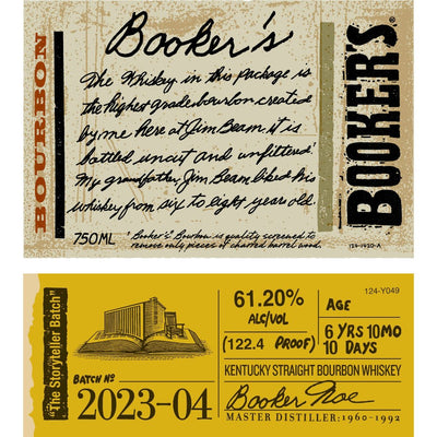 Booker's Bourbon 2023-04 “The Storyteller Batch” - Main Street Liquor