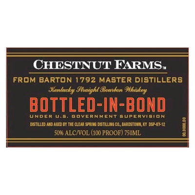 Chestnut Farms Bottled In Bond Bourbon - Main Street Liquor