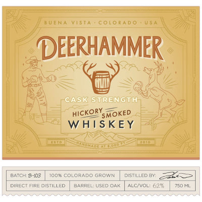 Deerhammer Cask Strength Hickory Smoked Whiskey - Main Street Liquor