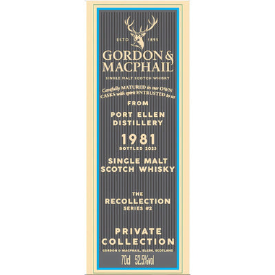 Gordon & Macphail the Recollection Series #2 42 Year Port Ellen Distillery - Main Street Liquor