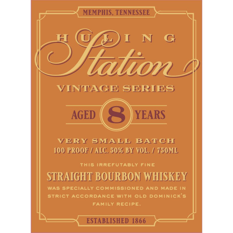 Huling Station 8 Year Old Vintage Series Straight Bourbon - Main Street Liquor