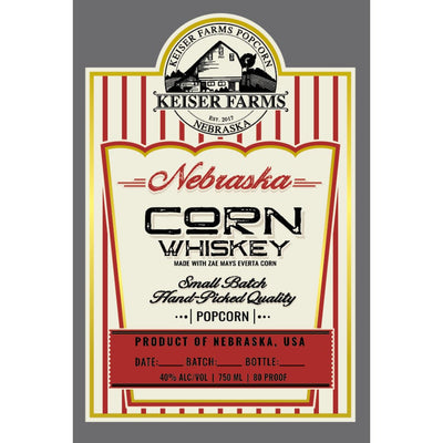 Keiser Farms Nebraska Corn Whiskey - Main Street Liquor