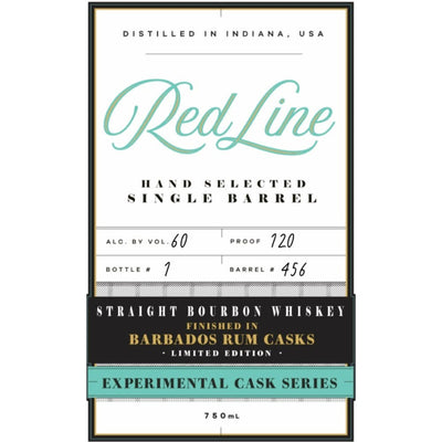 Red Line Experimental Cask Bourbon Finished in Barbados Rum Casks - Main Street Liquor