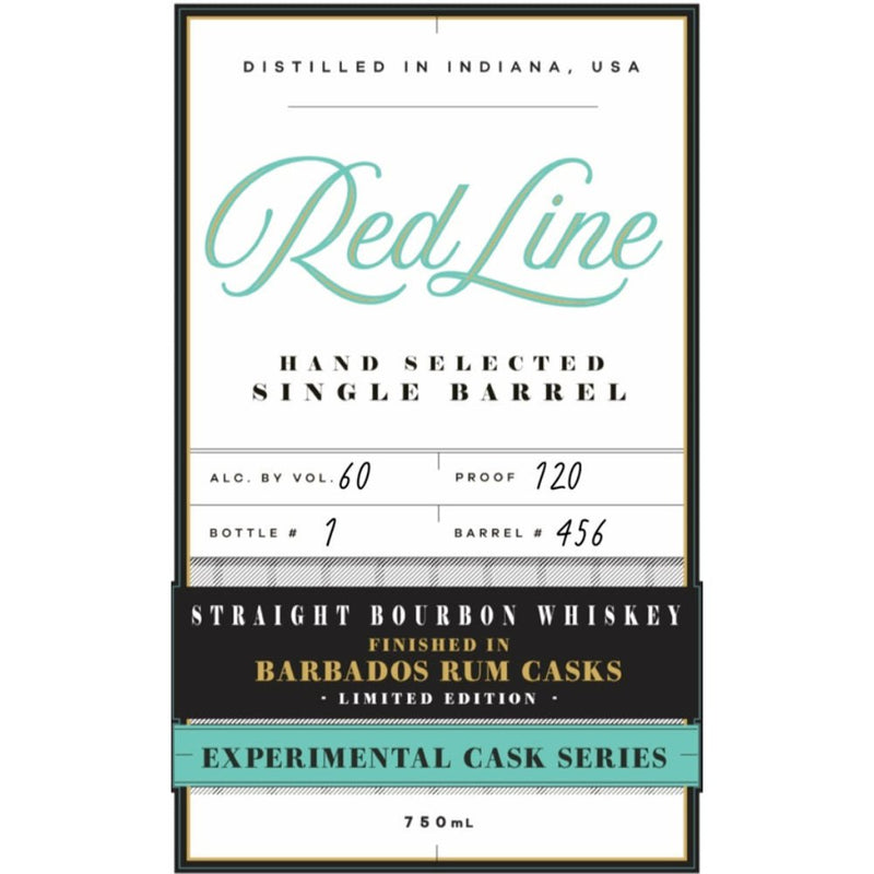Red Line Experimental Cask Bourbon Finished in Barbados Rum Casks - Main Street Liquor