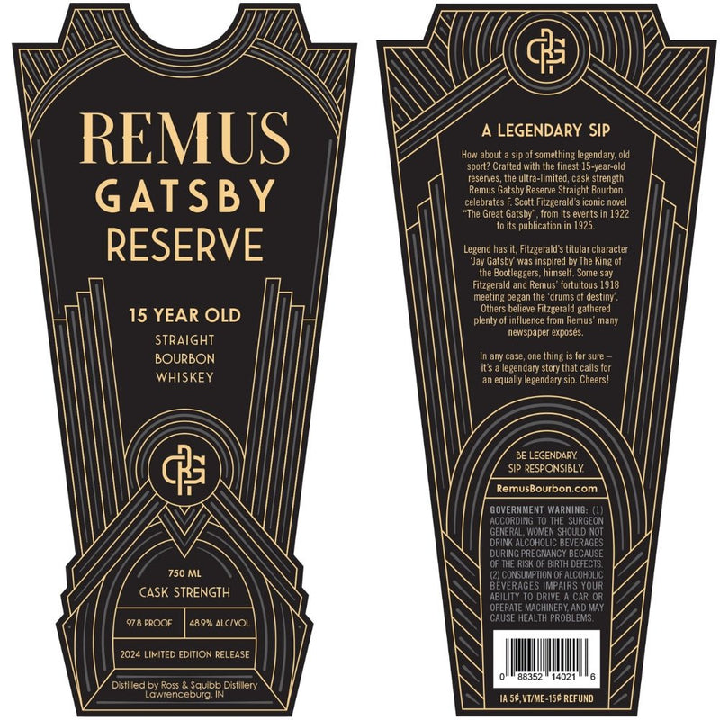 Remus Gatsby Reserve 2024 Release - Main Street Liquor