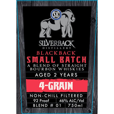 Silverback Blackback 4 Grain Blended Bourbon - Main Street Liquor
