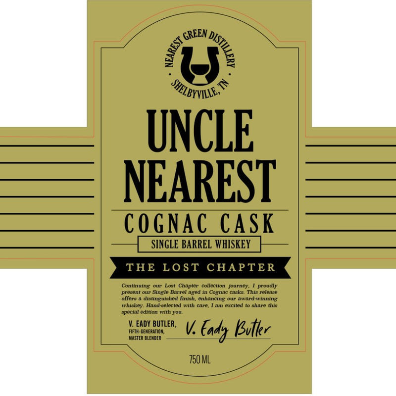 Uncle Nearest Cognac Cask Single Barrel The Lost Chapter - Main Street Liquor